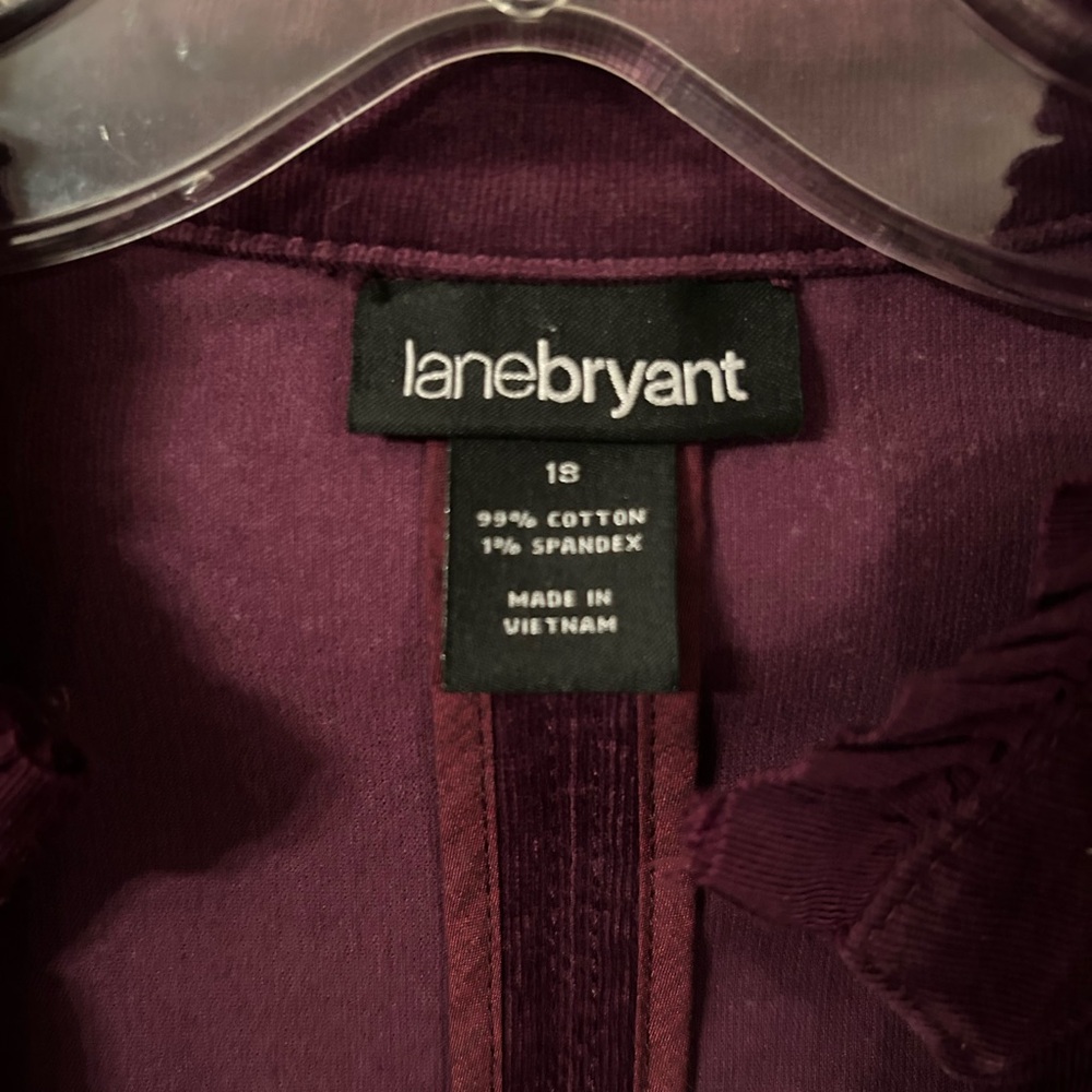 Lane Bryant Deep Purple Jacket - Picture 3 of 6